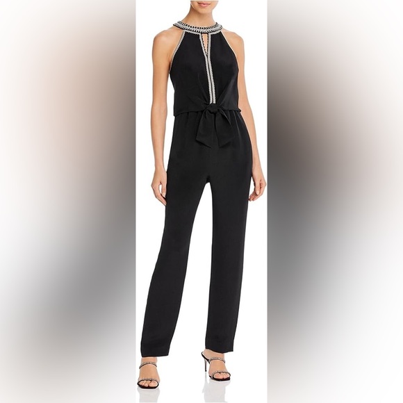Kobi Halperin embellished Amata silk Jumpsuit